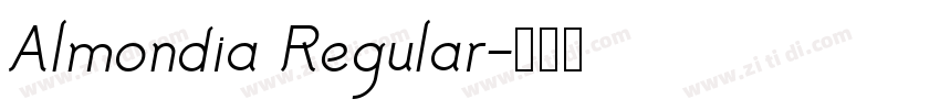 Almondia Regular字体转换